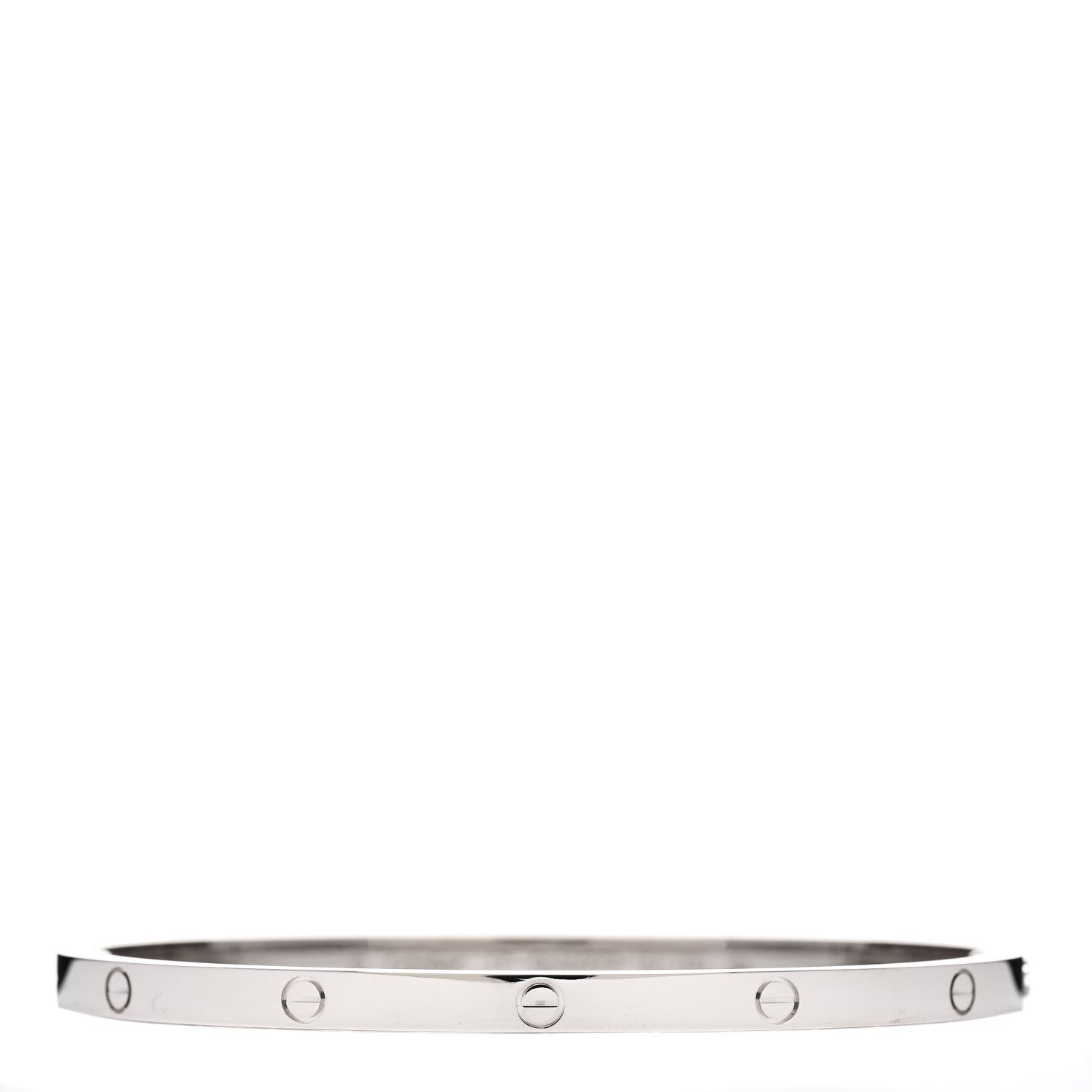 Cartier 18K White Gold Small LOVE Bracelet 17 1 of 3