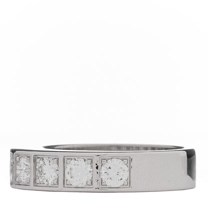 Cartier 18K White Gold Diamond Tectonic Band Ring 53 6.5 2 of 6
