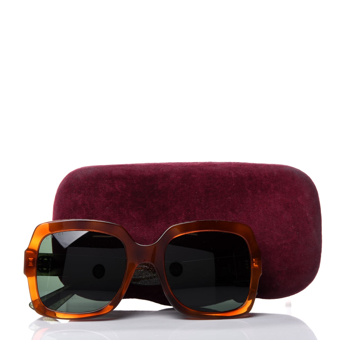 Oversize Square Web GG 0036S Havana