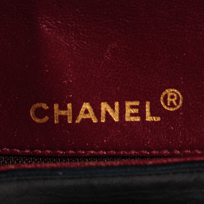 Chanel Lambskin Quilted Medium Double Flap Black 8 of 9