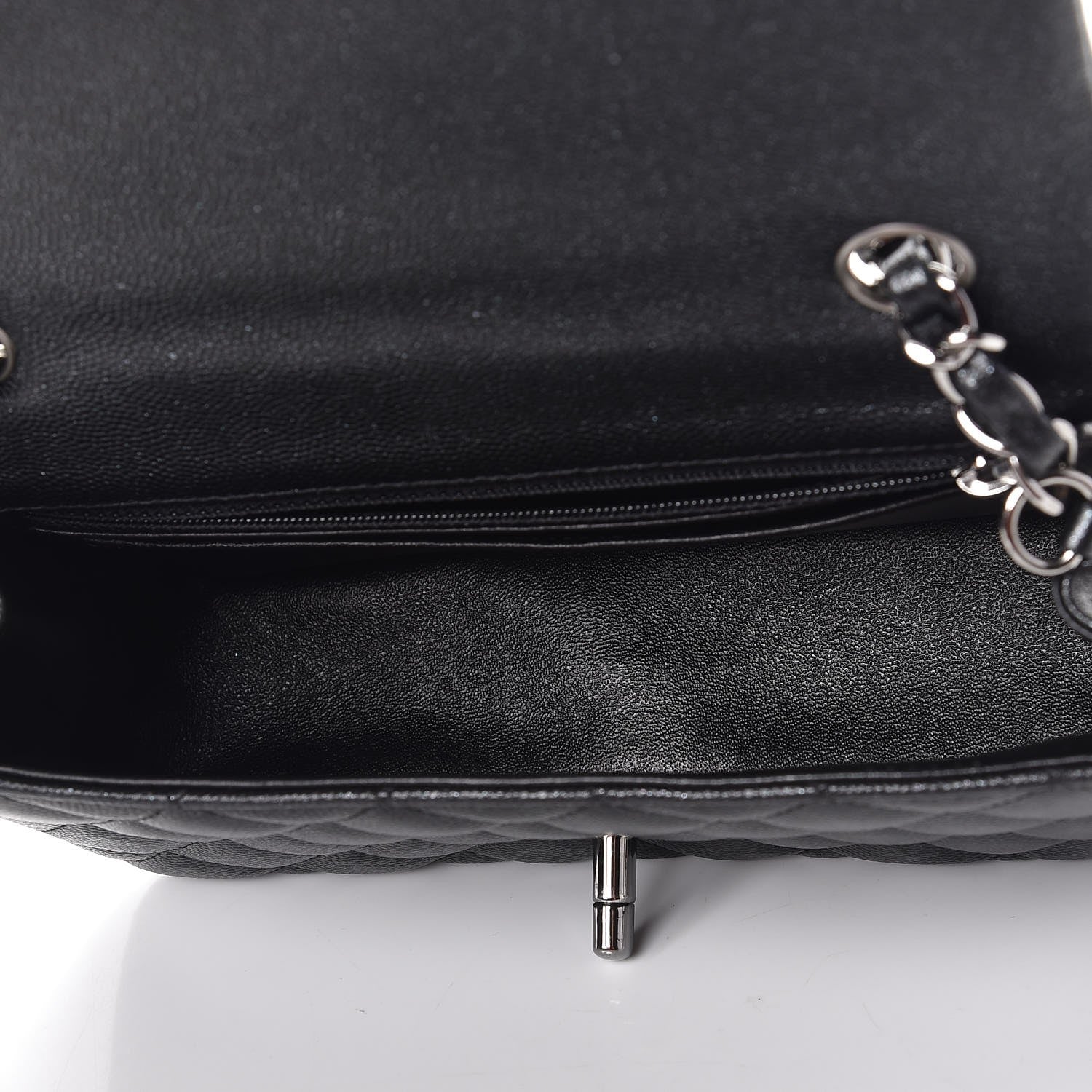 Chanel Iridescent Caviar Quilted Mini Rectangular Flap Black 5 of 7