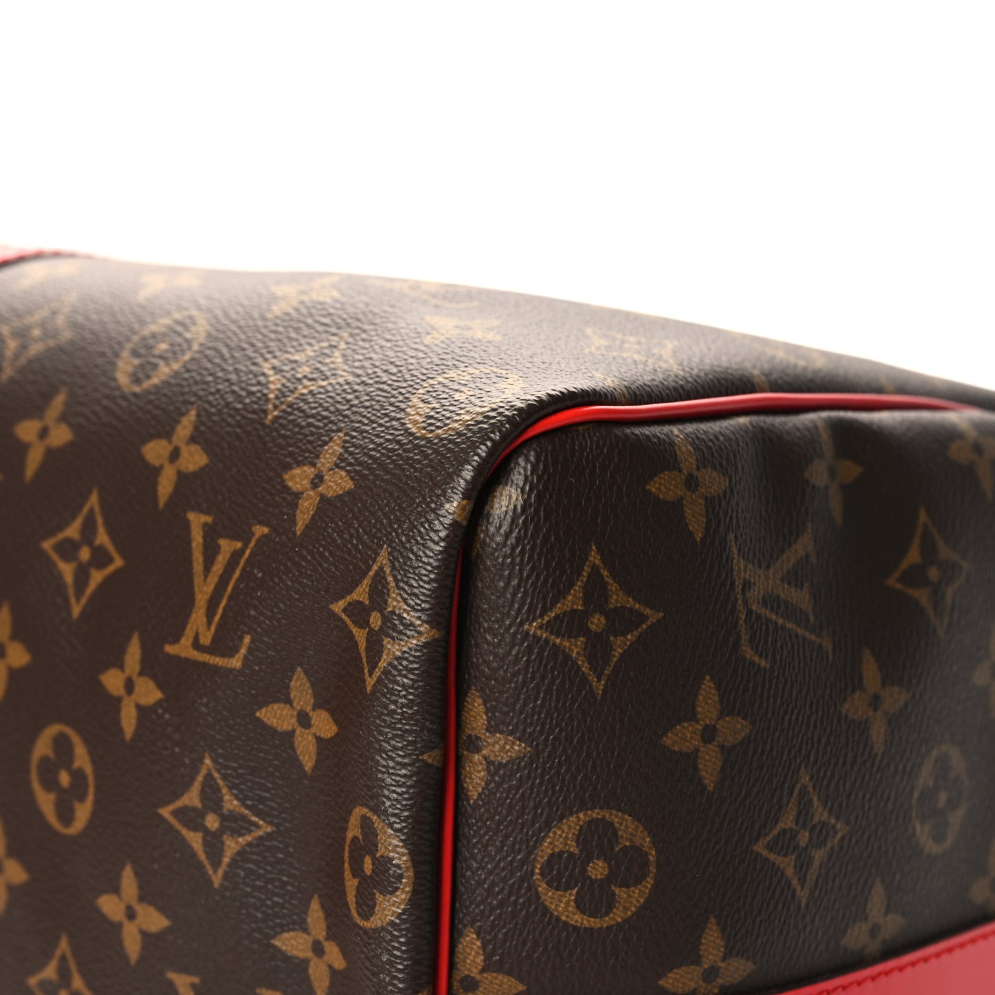 Calfskin Monogram Keepall Bandouliere 50 Coquelicot