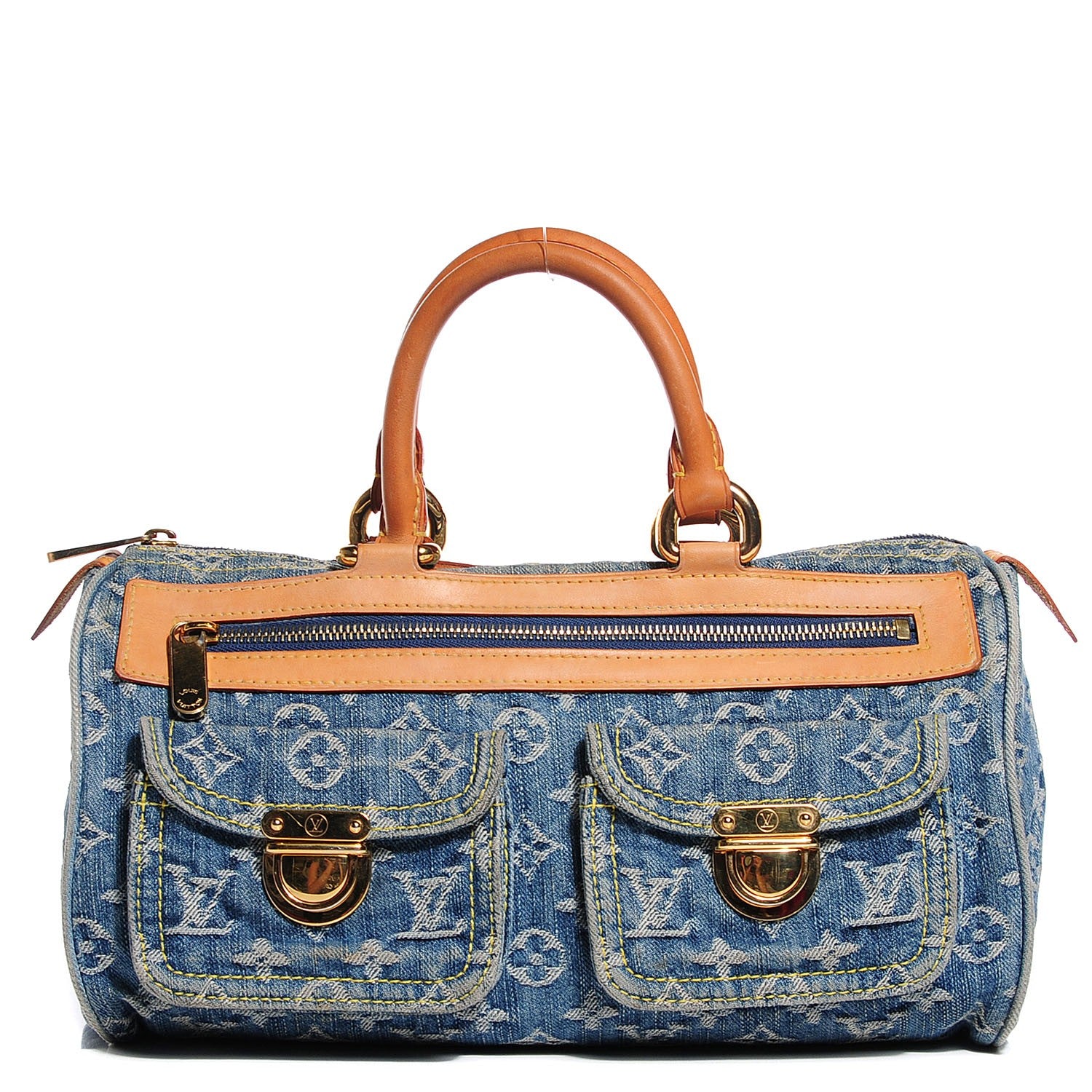 Louis Vuitton Monogram Denim Neo Speedy Blue 1 of 7