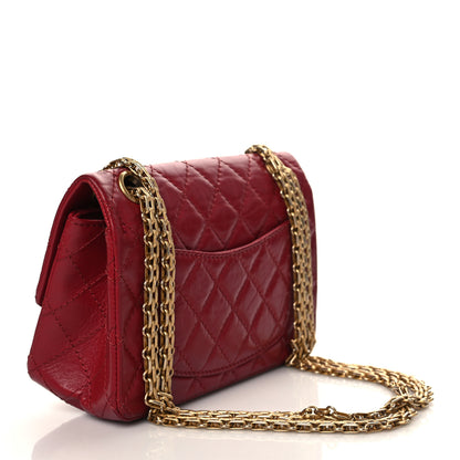 Chanel Aged Calfskin Quilted 2.55 Reissue Mini Flap Red 3 of 11