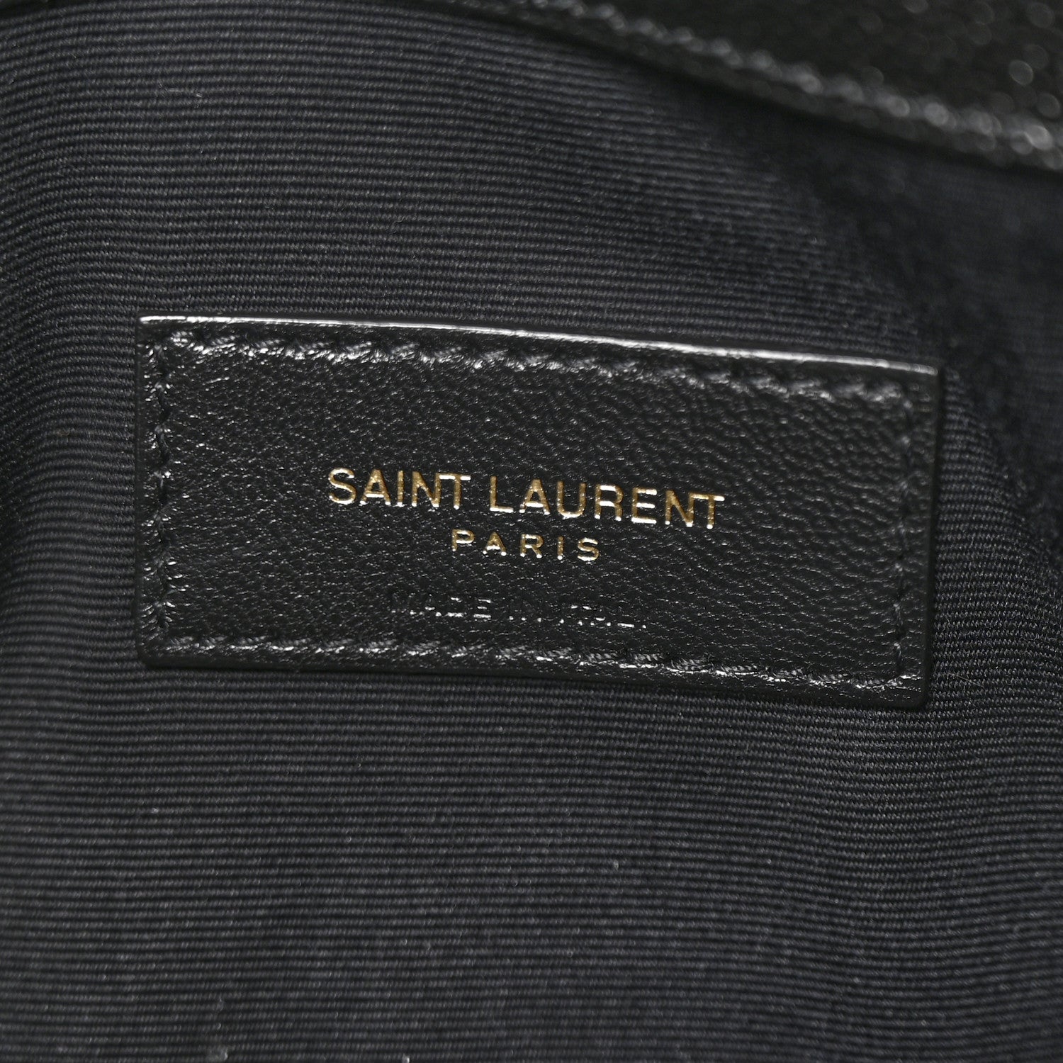 Saint Laurent Grain De Poudre Uptown Pouch Black 6 of 11