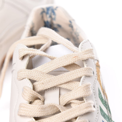 Gucci Calfskin Glitter Game Logo Womens Rhyton Sneakers 35 Mystic White 10 of 11