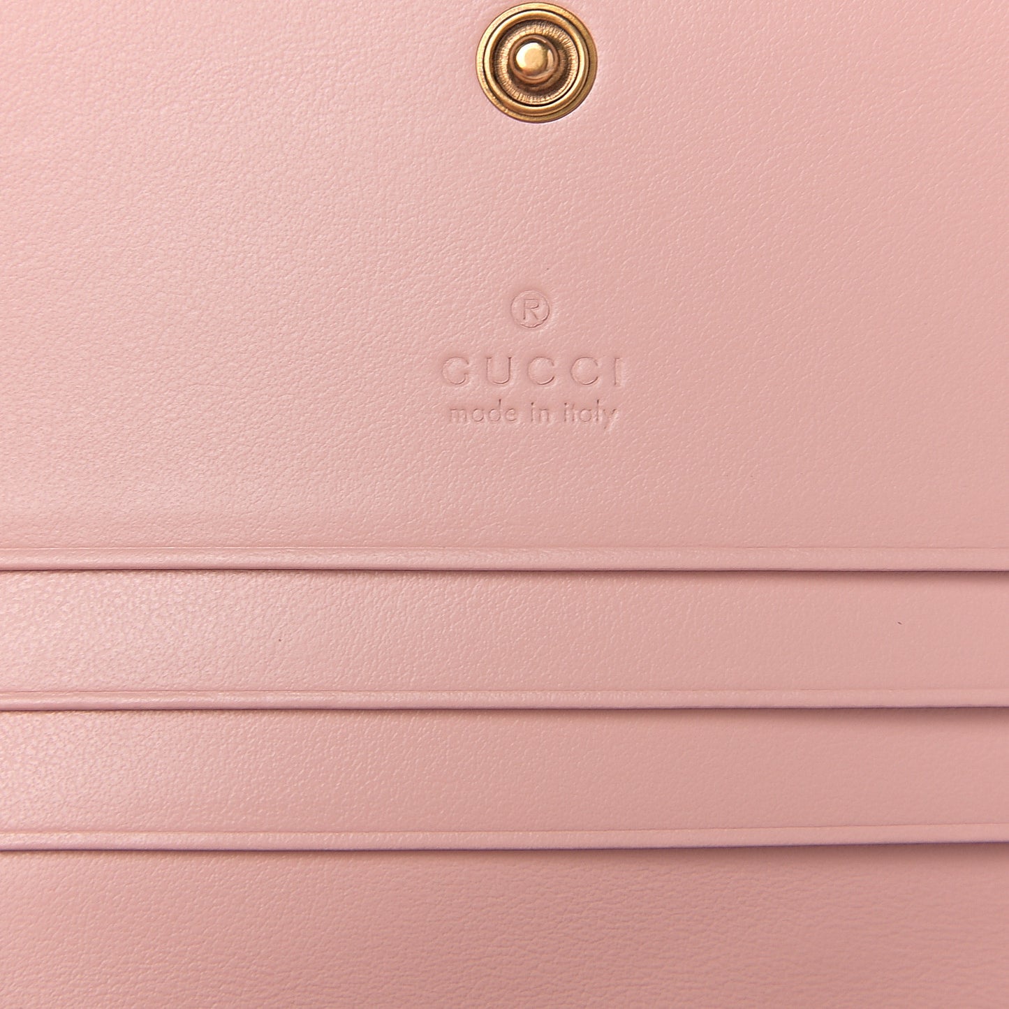 Calfskin Matelasse GG Marmont Card Case Wallet Perfect Pink