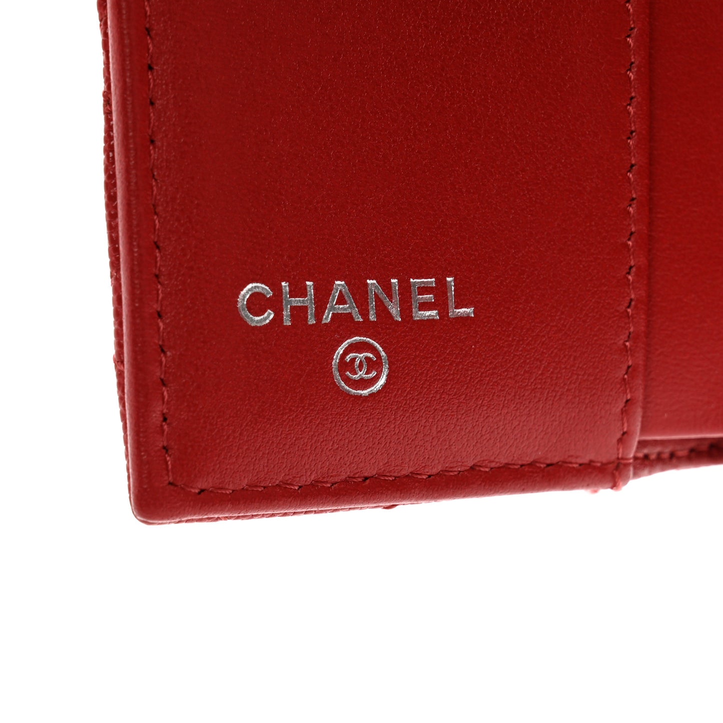 Caviar Quilted Small Boy Flap Wallet Red