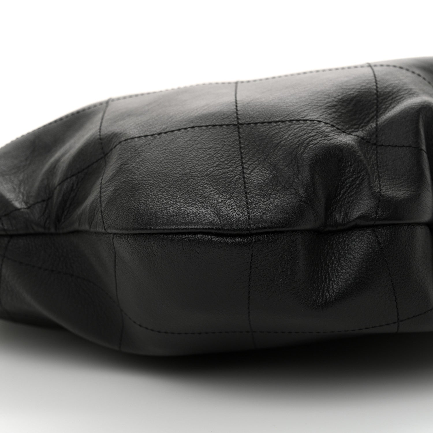Chanel Calfskin Quilted Maxi Chain Hobo Black 9 of 10
