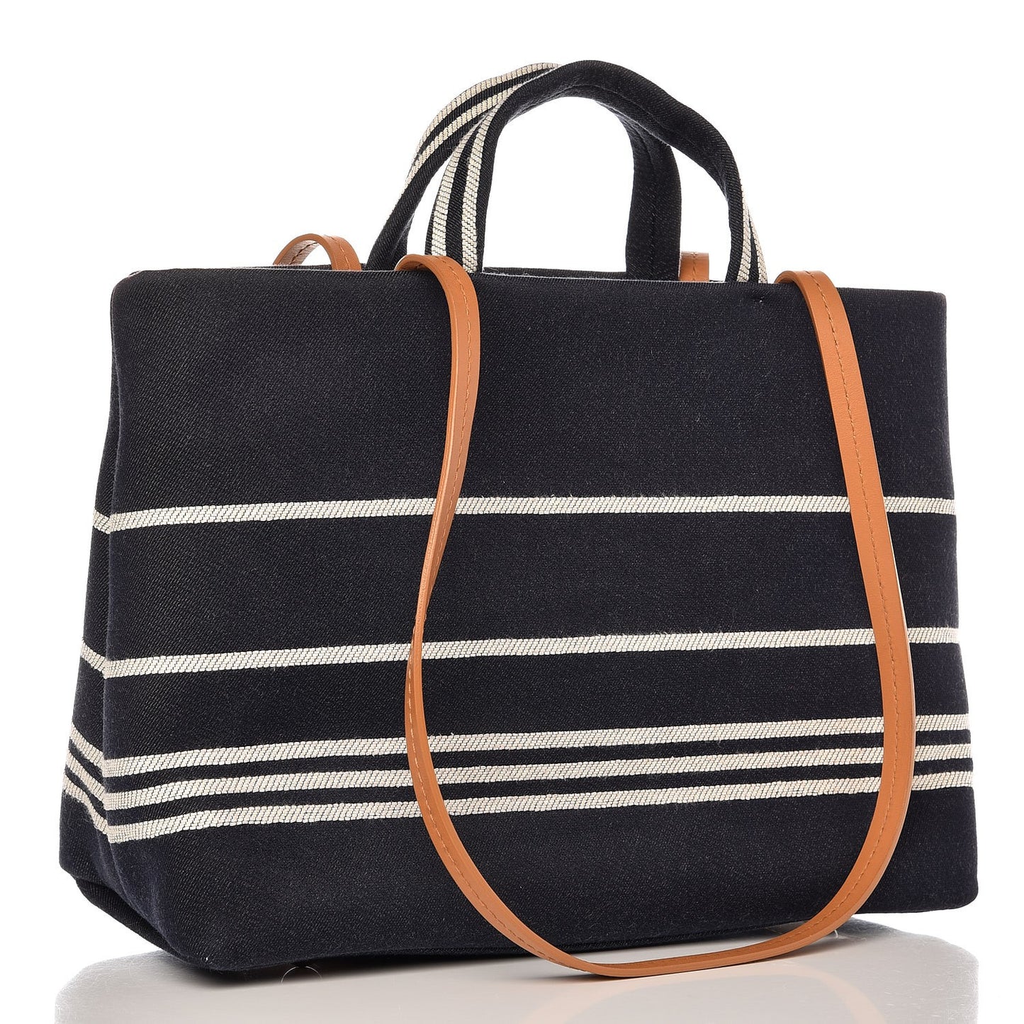 Denim Large Shopping Tote Black