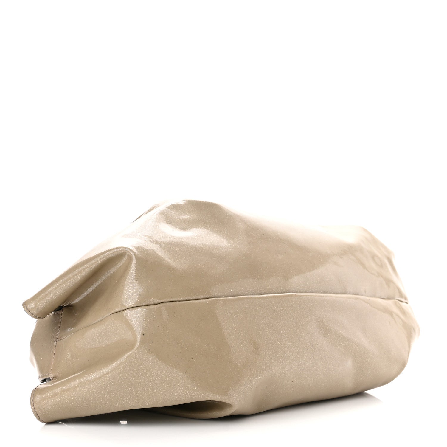 Loewe Patent Goatskin Mistral Bag Taupe 4 of 10