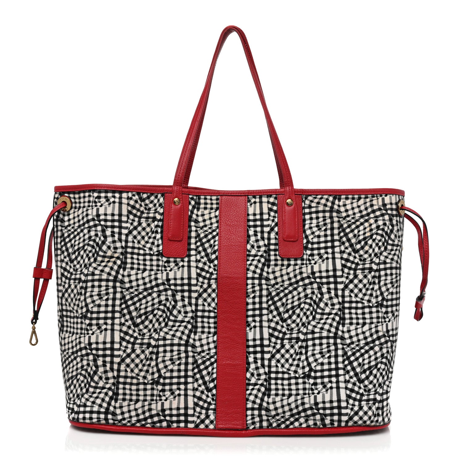 MCM Visetos Large Liz Reversible Shopper Tote Ruby Red 3 of 31