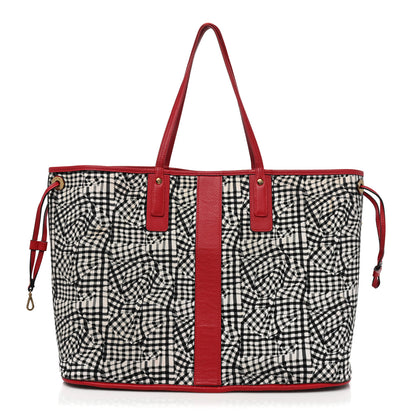 MCM Visetos Large Liz Reversible Shopper Tote Ruby Red 3 of 31