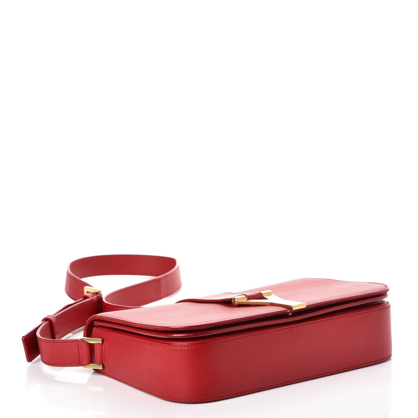 Calfskin Classic Y Satchel Red