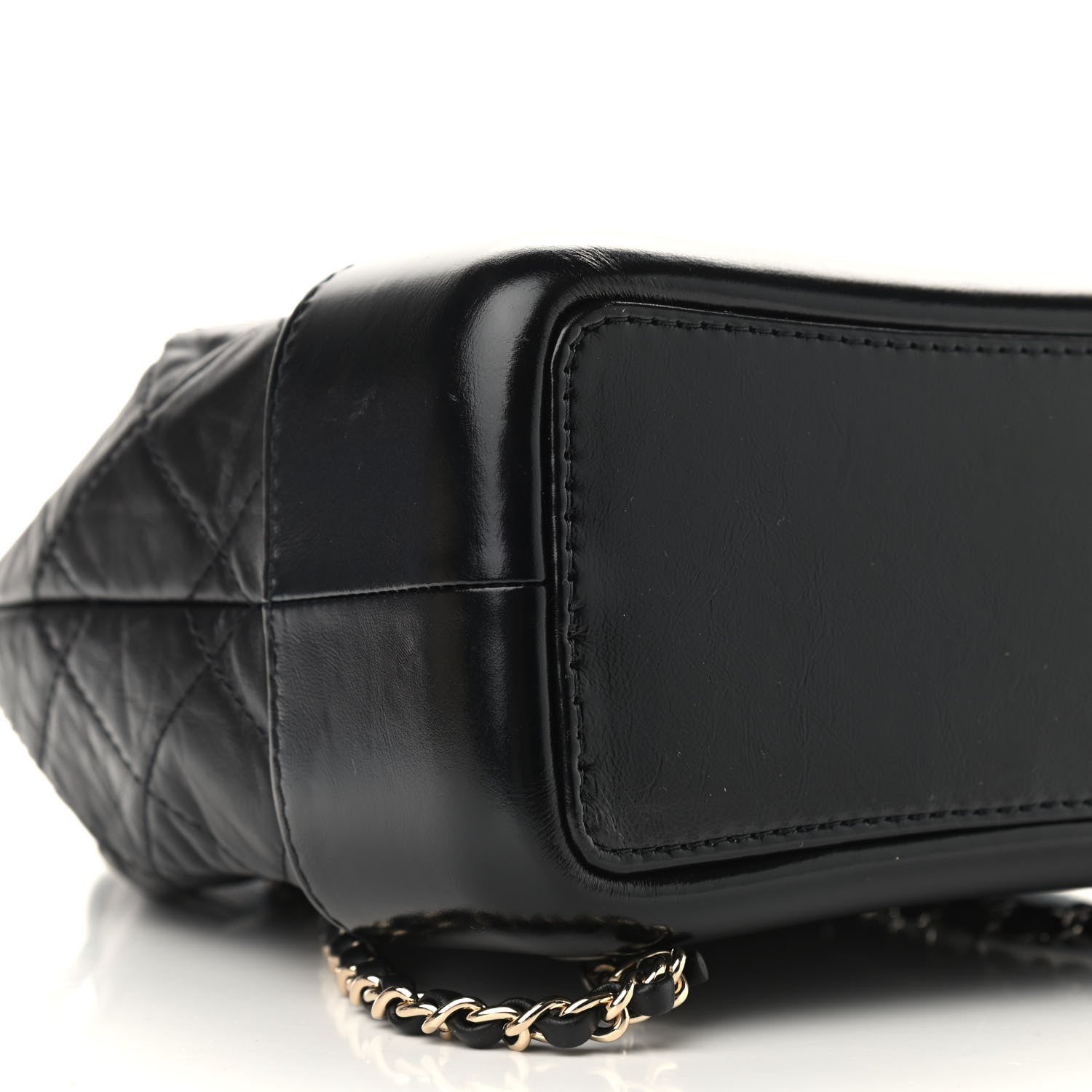 Chanel Aged Calfskin Quilted Small Gabrielle Backpack Black 8 of 9