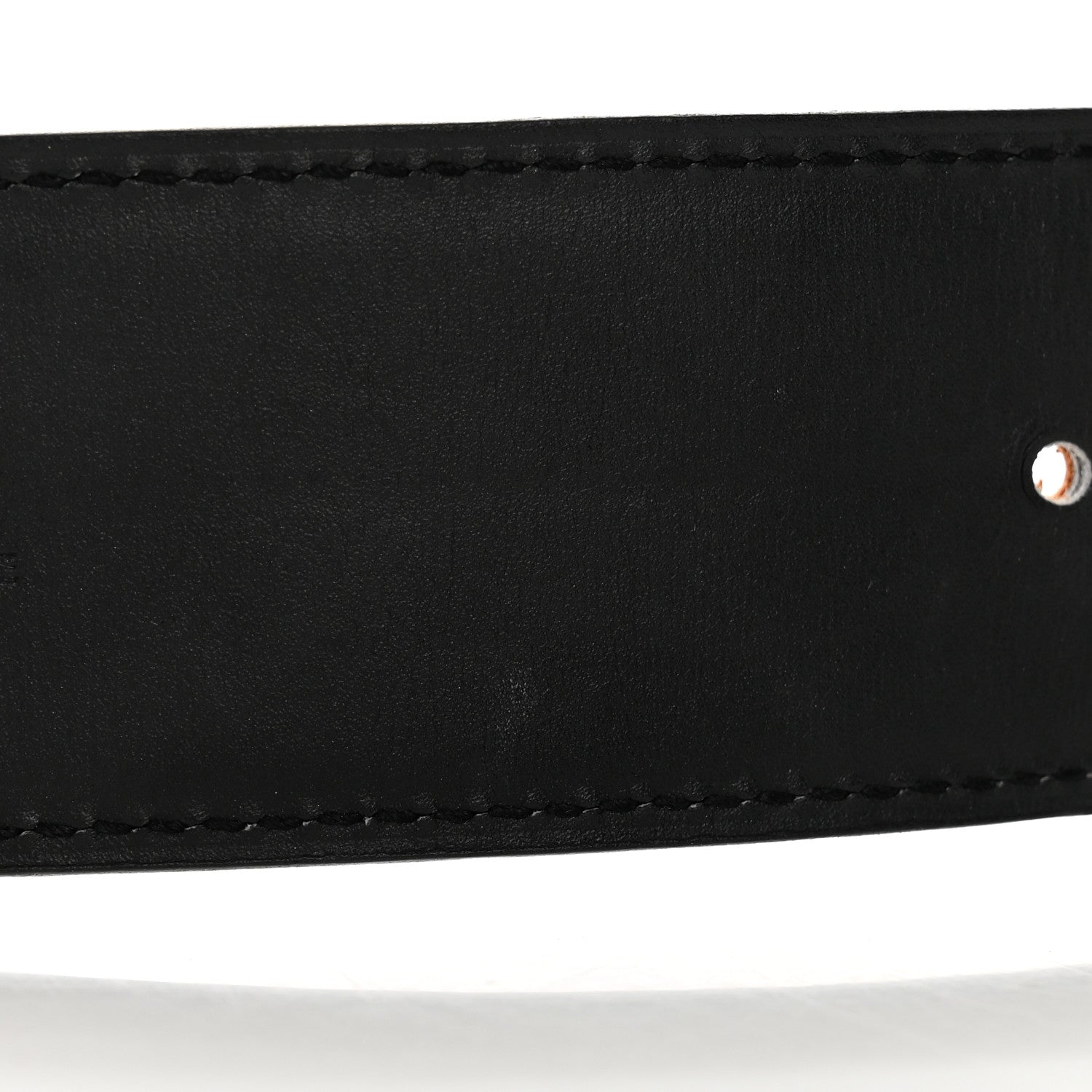 Hermes Box Swift 32mm Idem Belt 85/34 Black Gold 6 of 7