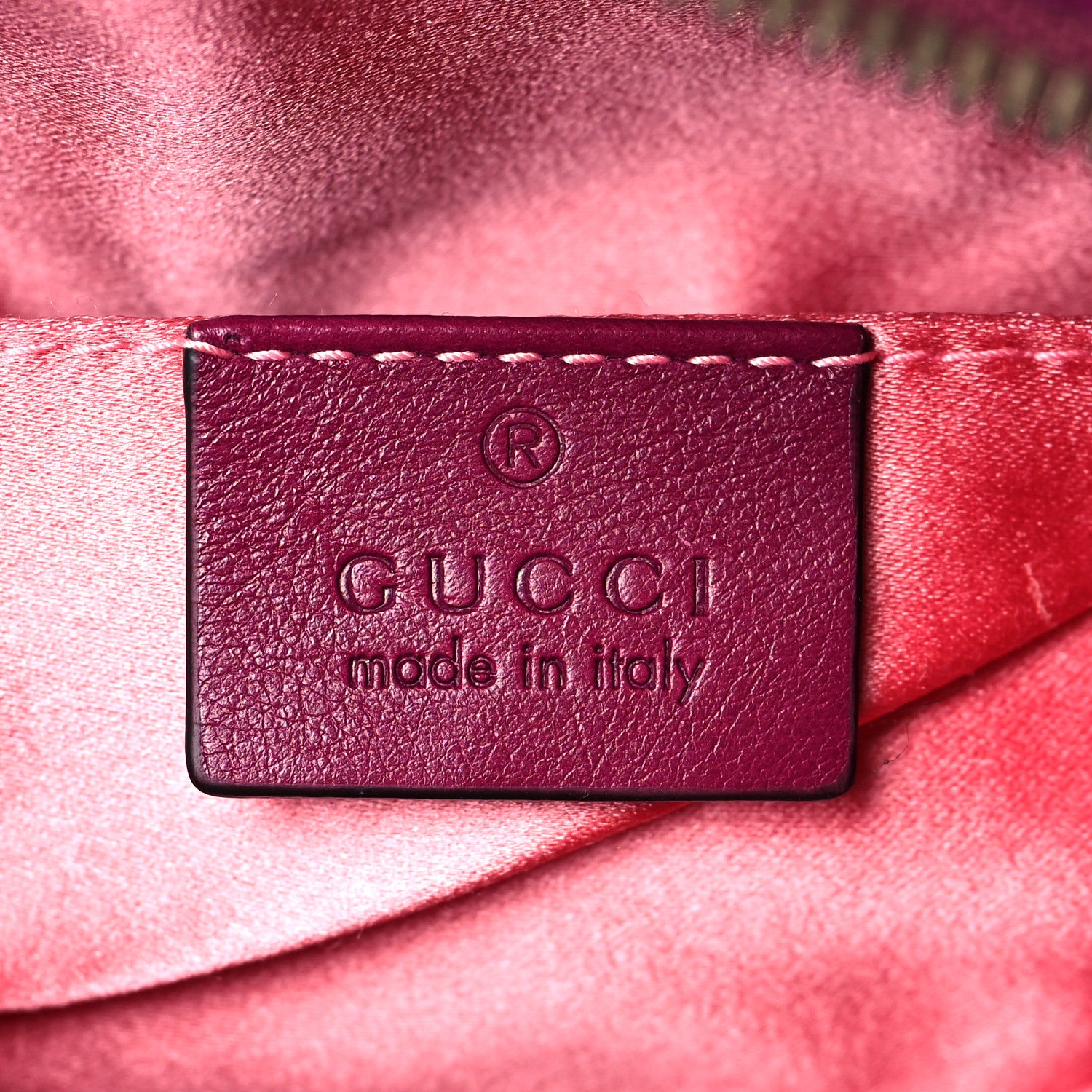 Gucci Velvet Matelasse GG Marmont Belt Bag 85 34 Fuchsia Violet Cyclamen 5 of 10