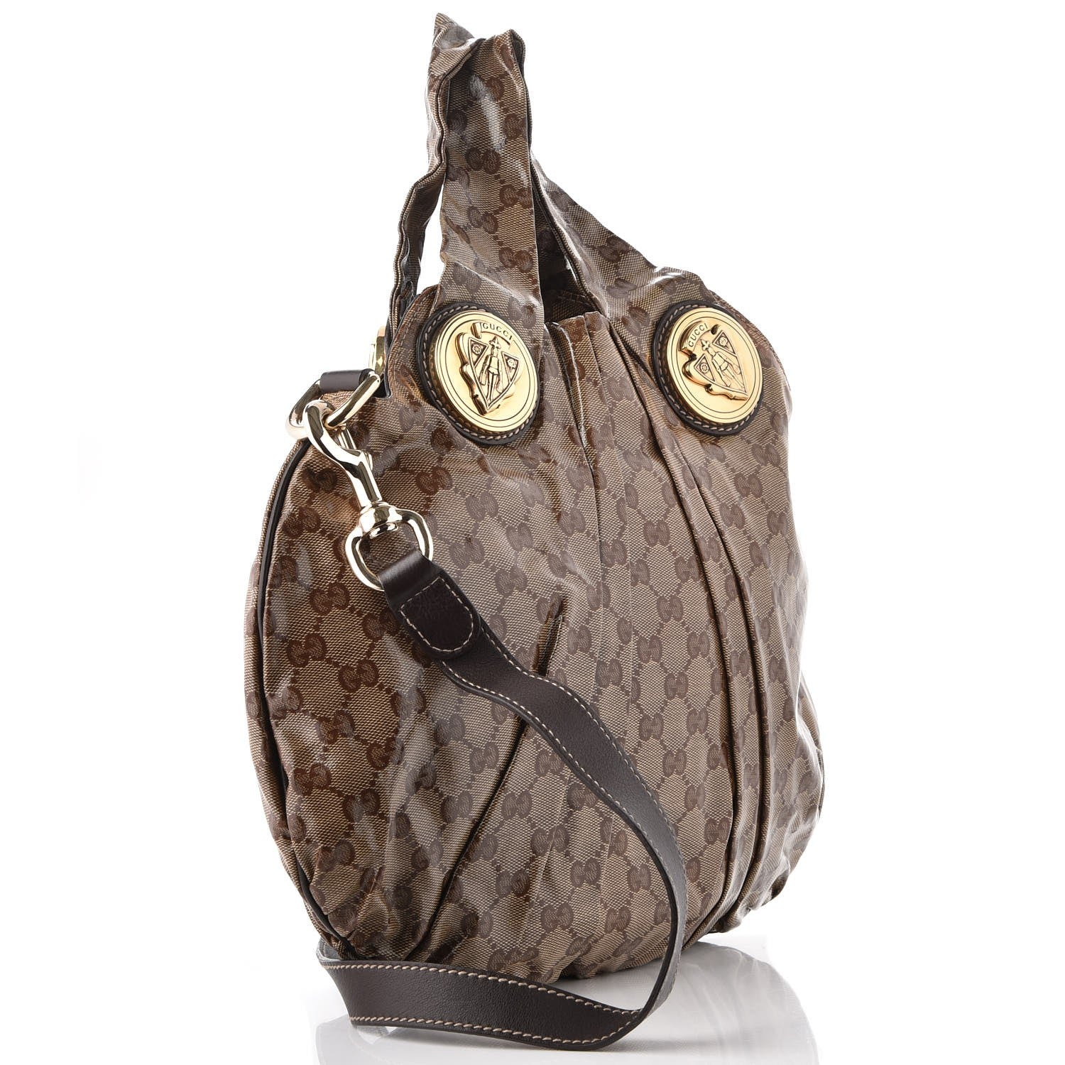 Gucci Crystal Monogram Small Hysteria Bag Brown 4 of 8