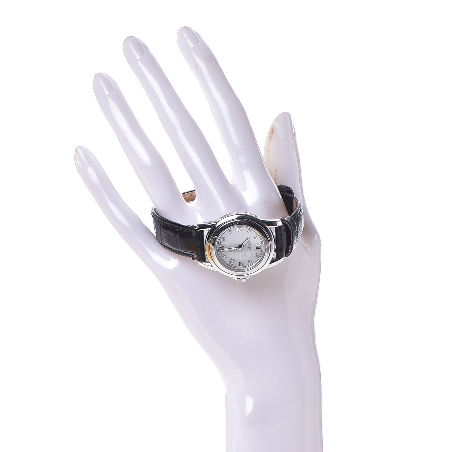 Stainless Steel Alligator Diamond Mother of Pearl 30mm Orologi Quartz Watch