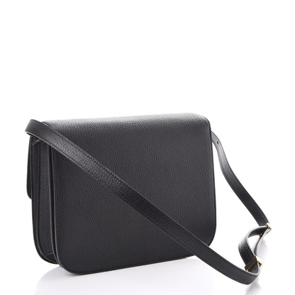 Celine Goatskin Medium Classic Box Flap Bag Black 3 of 7