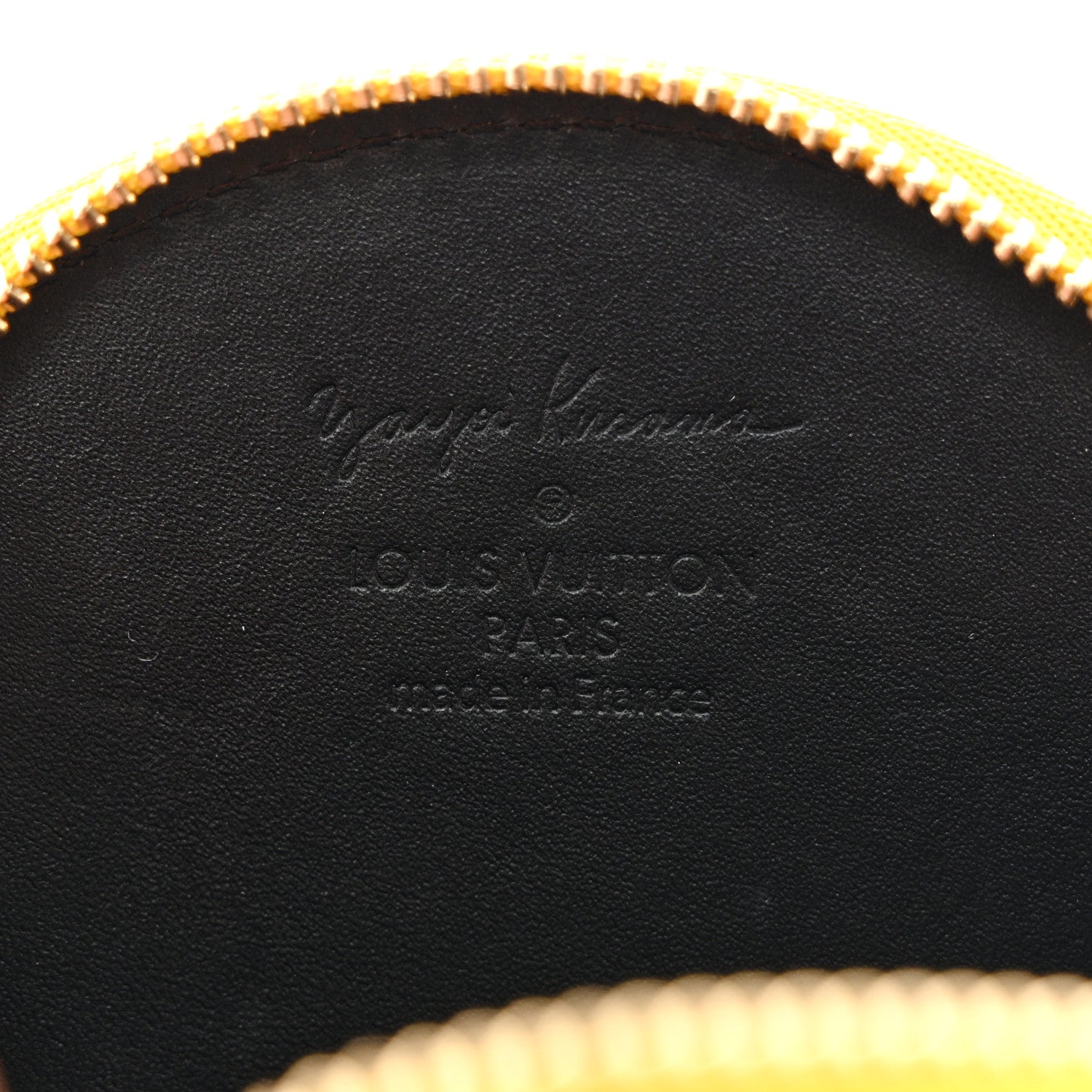 Louis Vuitton Vernis Kusama Infinity Dots Chapeau Coin Purse Yellow 6 of 9