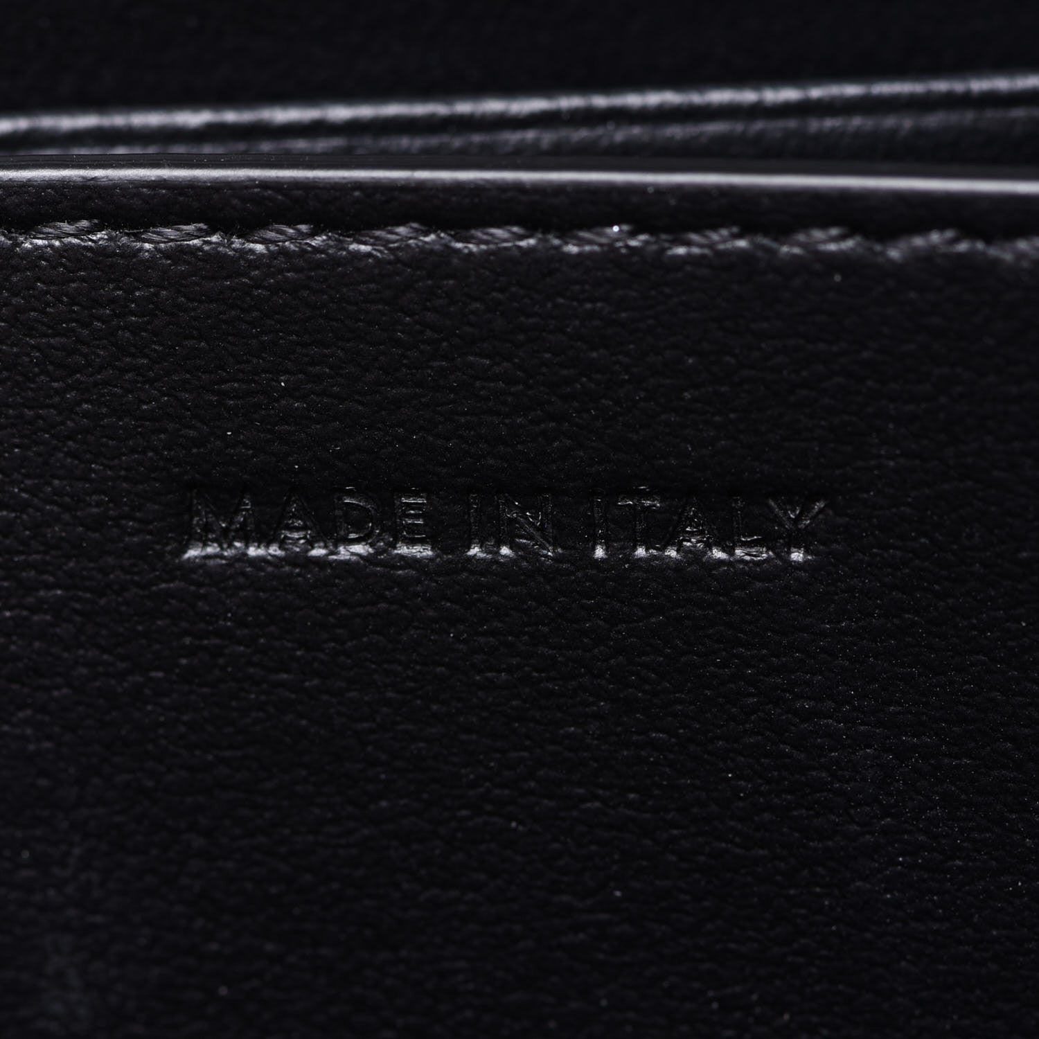 Celine Grained Calfskin Compact Zipped Wallet Black 6 of 7