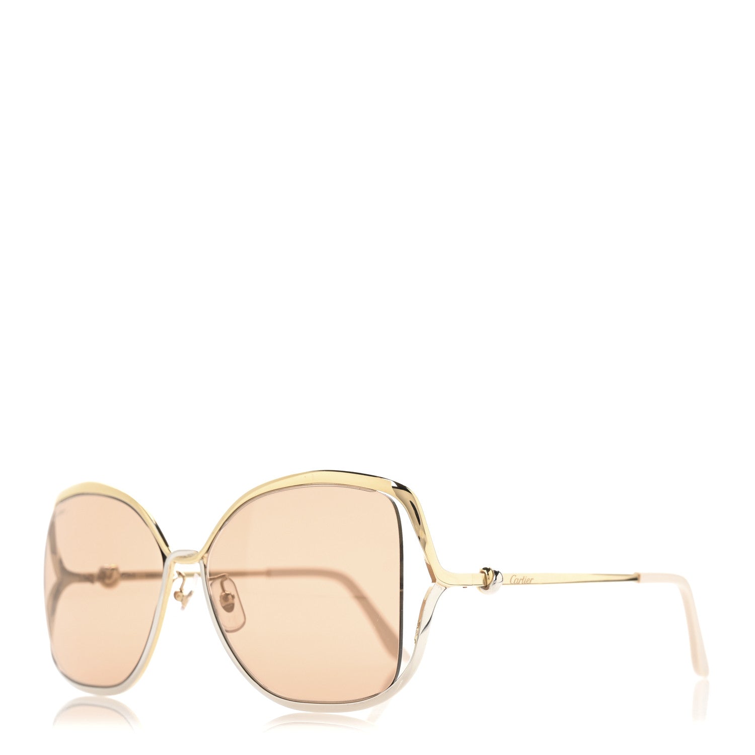 Cartier Metal Trinity Sunglasses CT0225SA 002 Gold Silver 1 of 8
