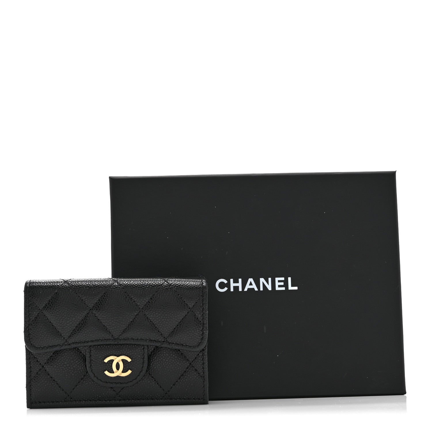 Chanel Caviar Quilted Double Flap Wallet Black 11 of 11