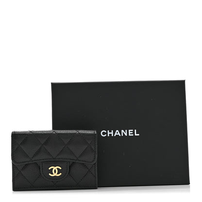 Chanel Caviar Quilted Double Flap Wallet Black 11 of 11