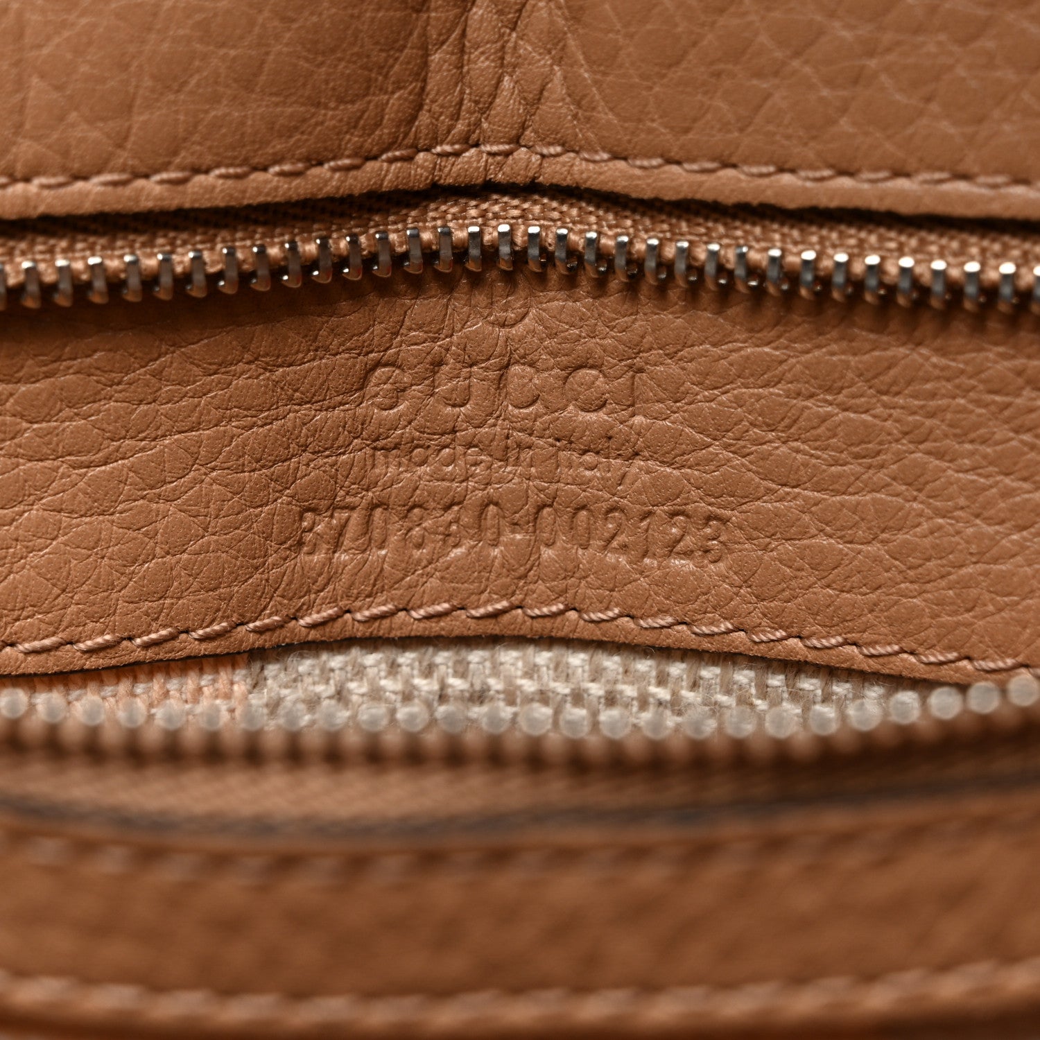 Gucci Cellarius Calfskin Large Bamboo Daily Top Handle Bag Camelia 6 of 10