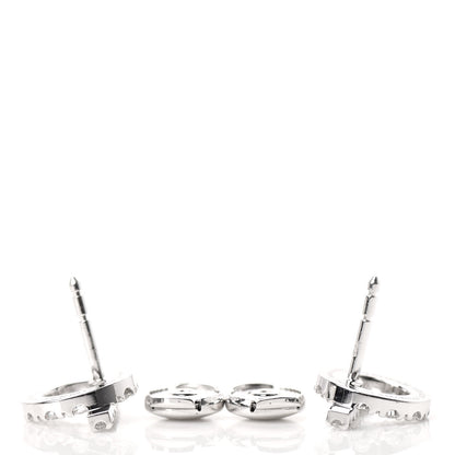 Hermes 18K White Gold Diamond Finesse Earrings 3 of 5