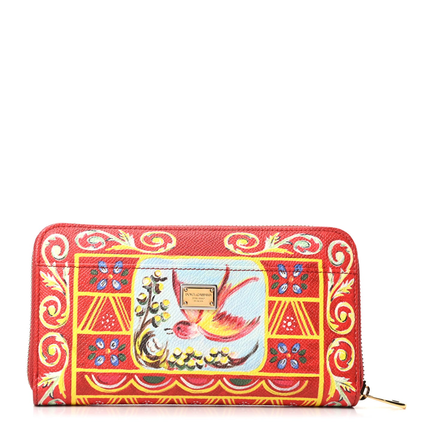 Dauphine Majolica Printed Zip Around Wallet Multicolor