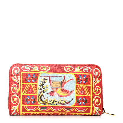 Dolce & Gabbana Dauphine Majolica Printed Zip Around Wallet Multicolor 1 of 8