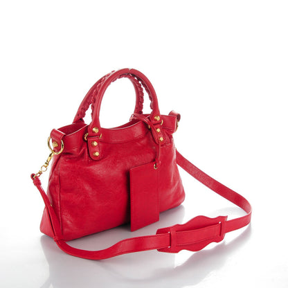 Balenciaga Agneau Giant 12 Gold Hardware Town Rouge Cardinal 3 of 7
