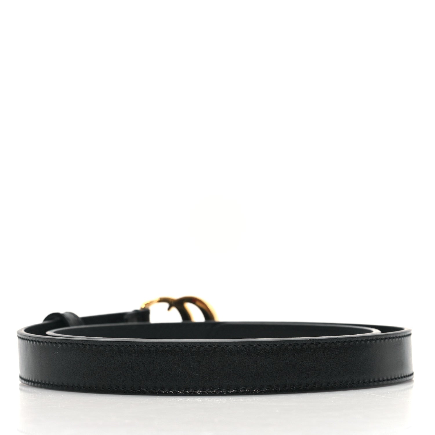 Gucci Calfskin Double G 20mm Belt 75 30 Black 2 of 4