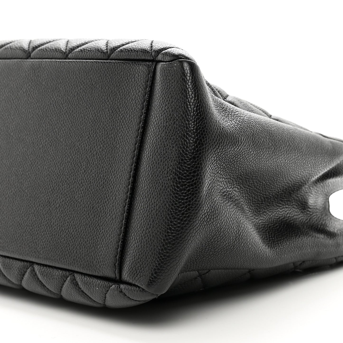 Caviar Quilted Grand Shopping Tote GST Black