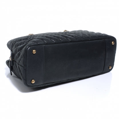 Chanel Iridescent Calfskin Surpique Chevron Small Tote Black 4 of 9