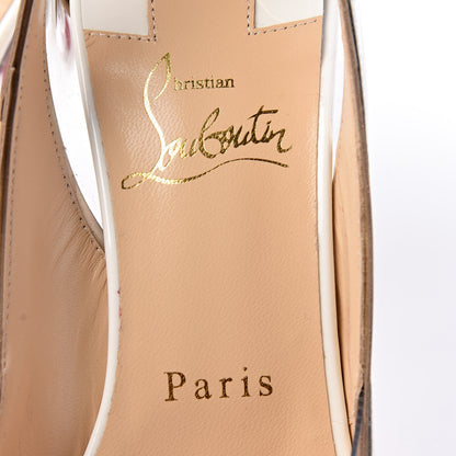 Christian Louboutin Patent PVC Specchio Cosmo 554 100 Pumps 36.5 Snow 7 of 8