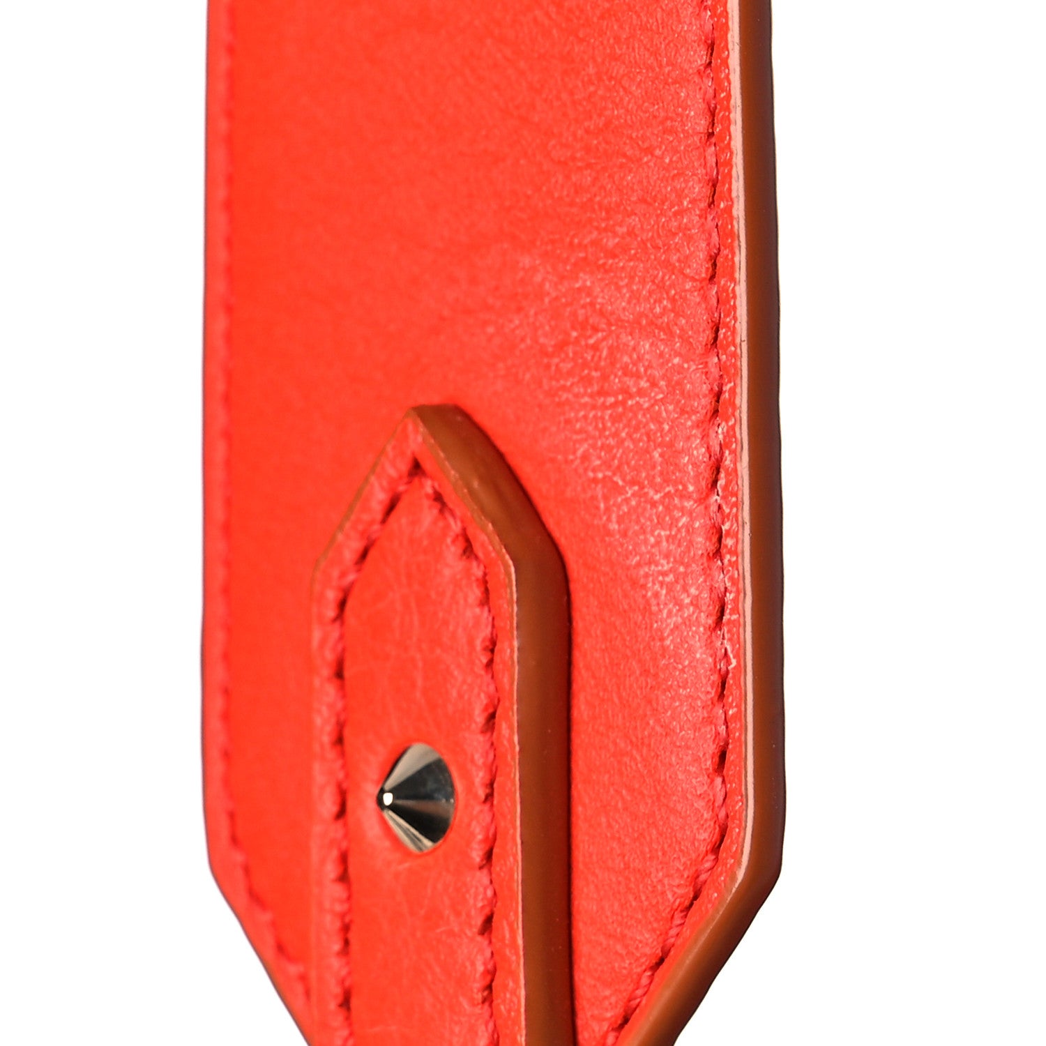 MCM Calfskin Ottomar Monogram Essential Bucket Hot Coral 9 of 9