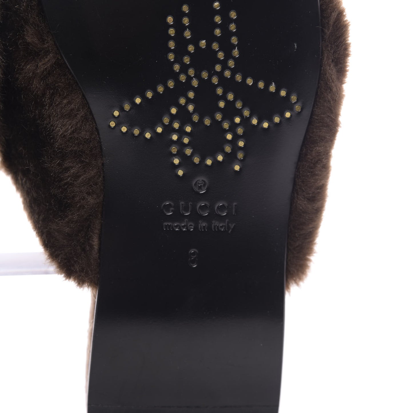 Malaga Kid Faux Fur Mens Lawrence Slippers 8 Black