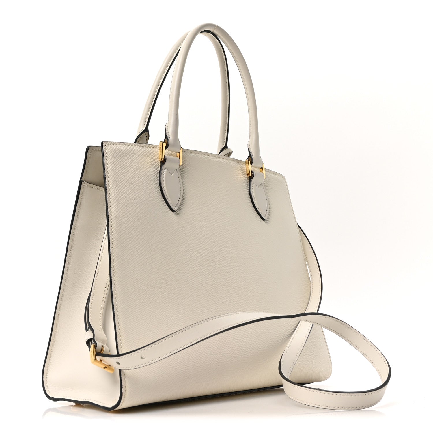 Prada Saffiano Soft Calfskin Large Tote White 3 of 10