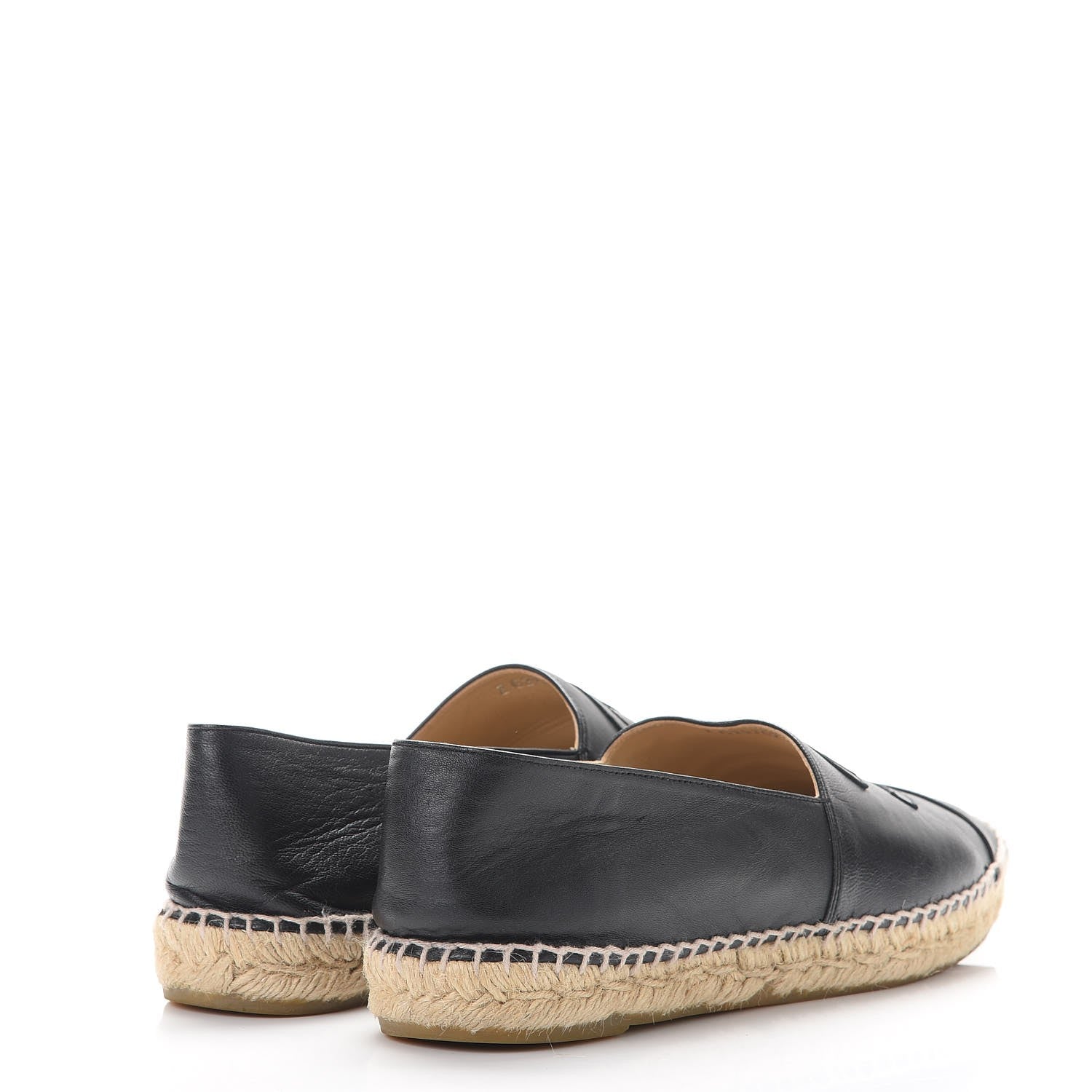 Chanel Lambskin CC Espadrilles 42 Black 4 of 16