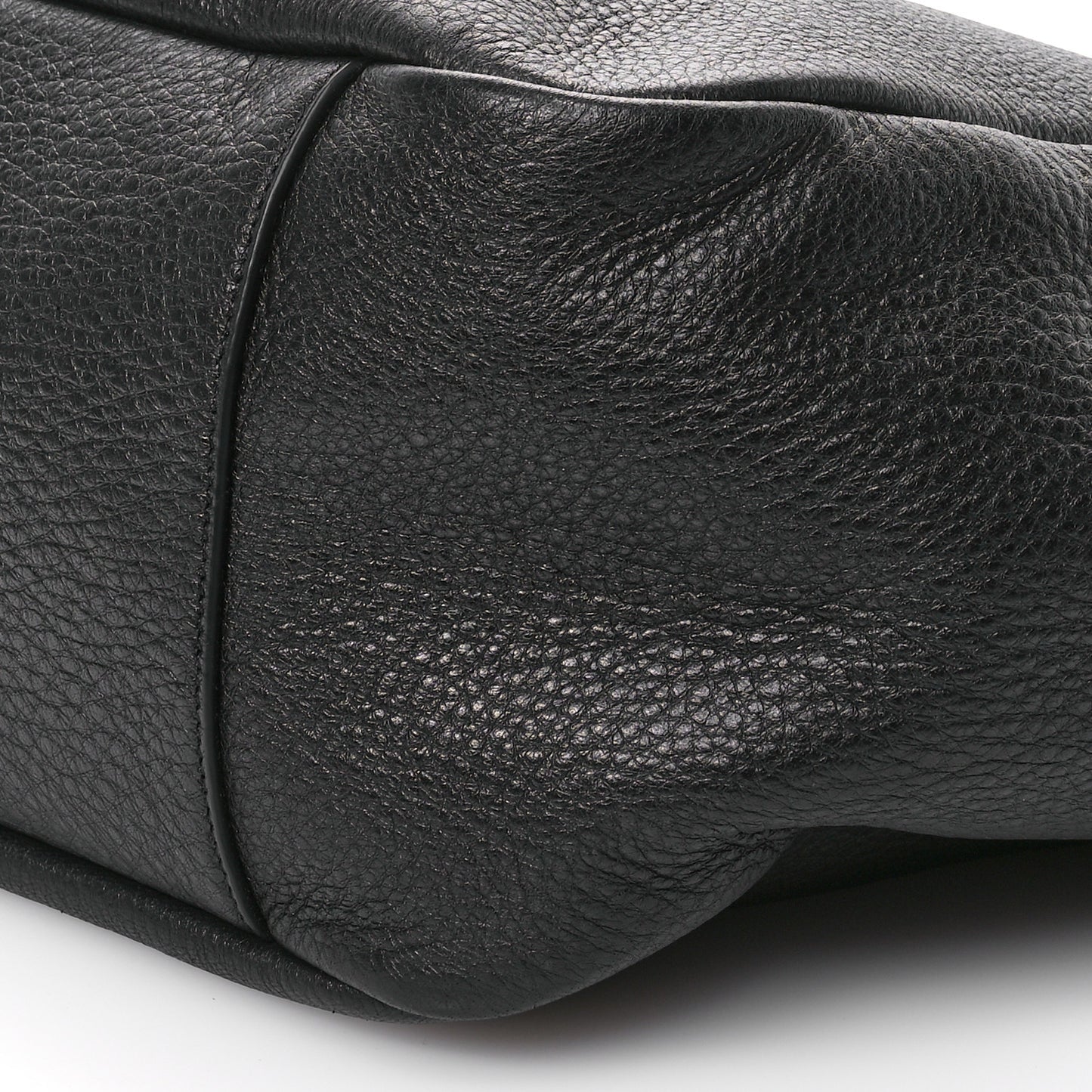 Grained Deerskin Bea Tote Black