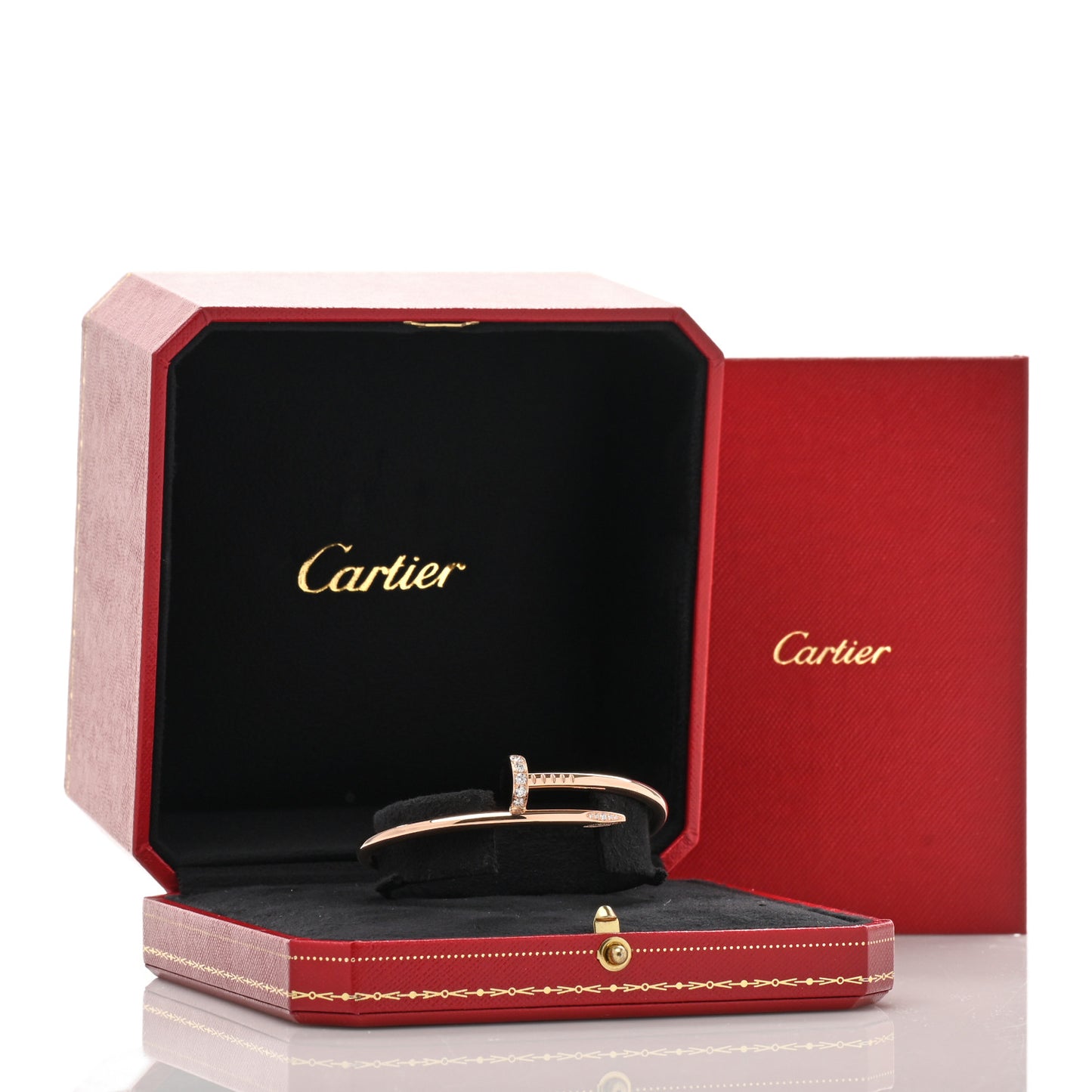 18K Pink Gold Diamond Juste Un Clou Bracelet 16