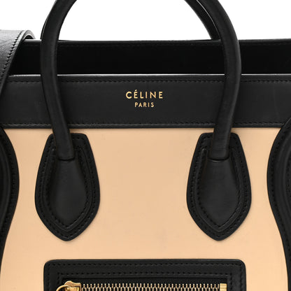 Celine Smooth Calfskin Nano Tri-Color Luggage White 8 of 19