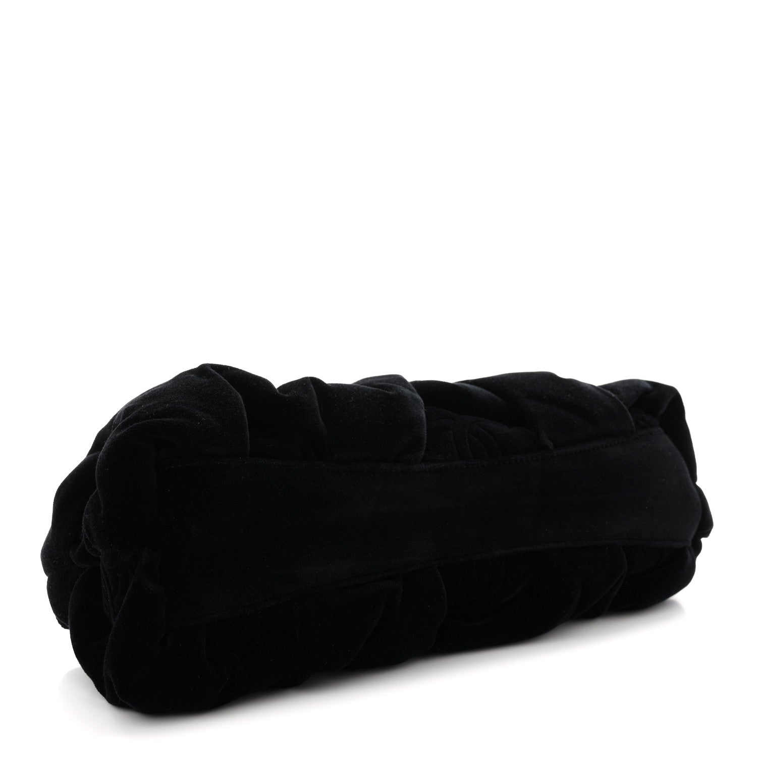 Chanel Velvet Enamel CC Kiss Lock Clutch Black 4 of 10