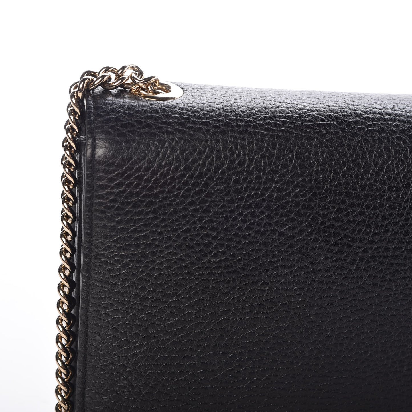 Dollar Calfskin Small Interlocking G Shoulder Bag Black