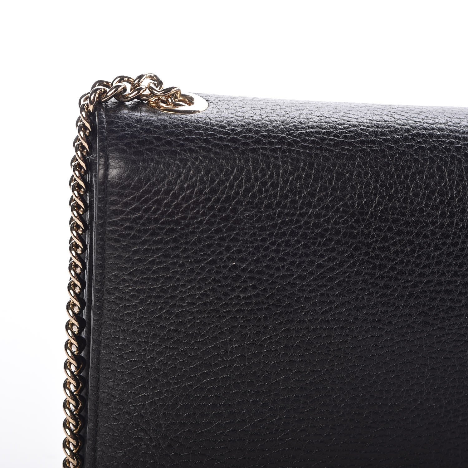 Gucci Dollar Calfskin Small Interlocking G Shoulder Bag Black 11 of 13