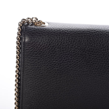Gucci Dollar Calfskin Small Interlocking G Shoulder Bag Black 11 of 13