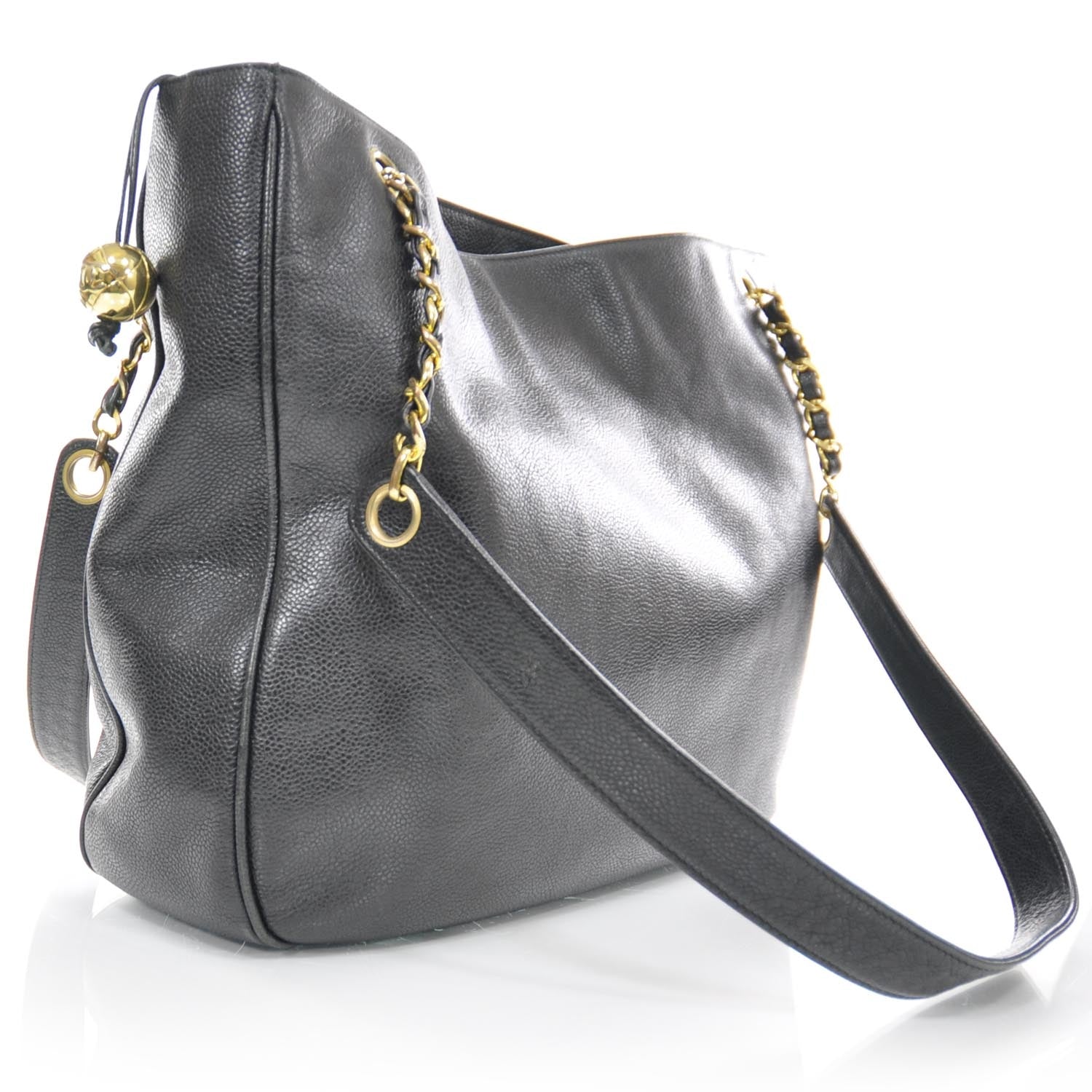 Chanel Caviar CC Shoulder Bag Black 3 of 11